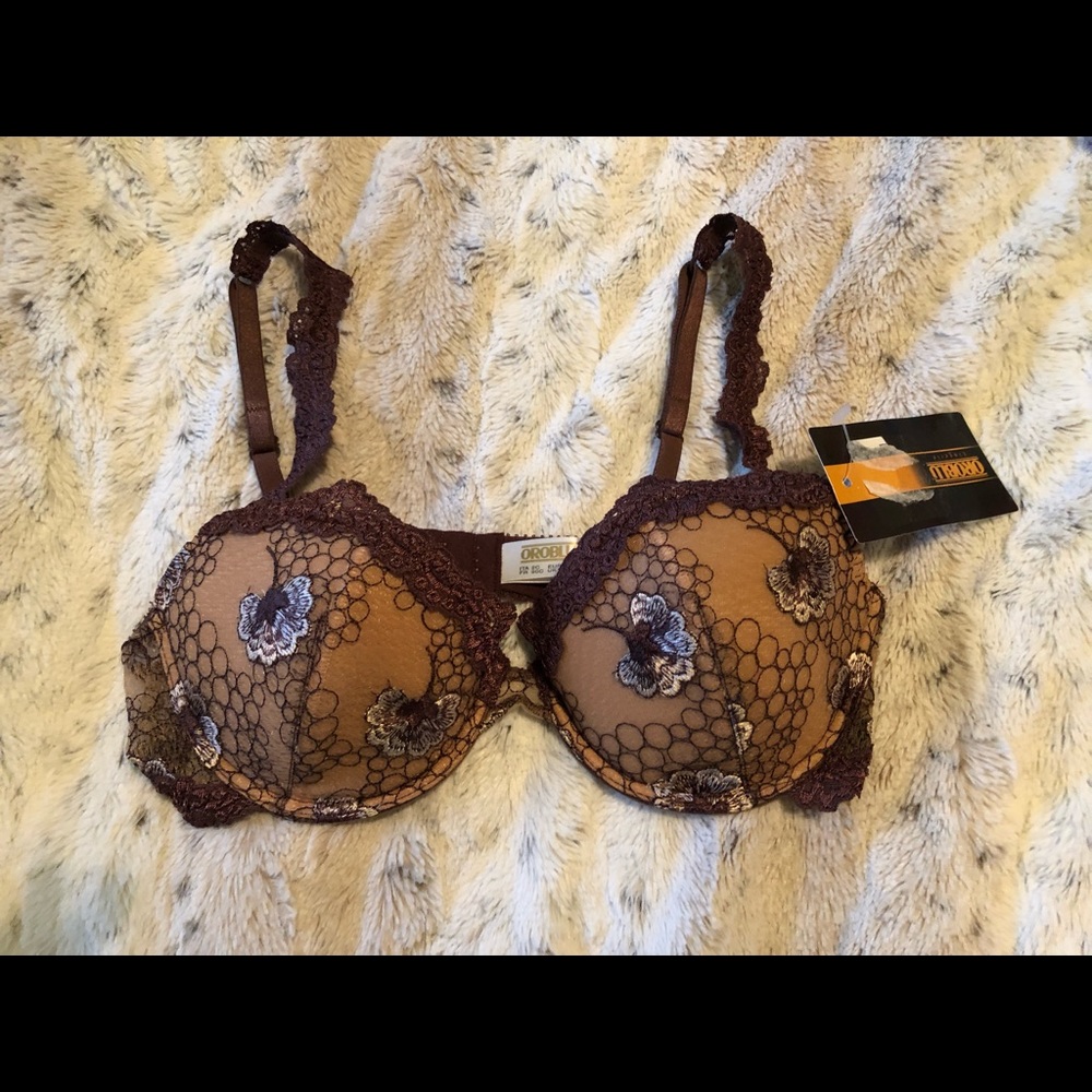 Oroblu made in Italy luxury lace bra 34C